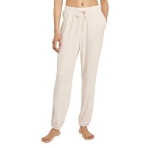 NWT AUDEN Cozy Ribbed Joggers, Beige, Size 3XL